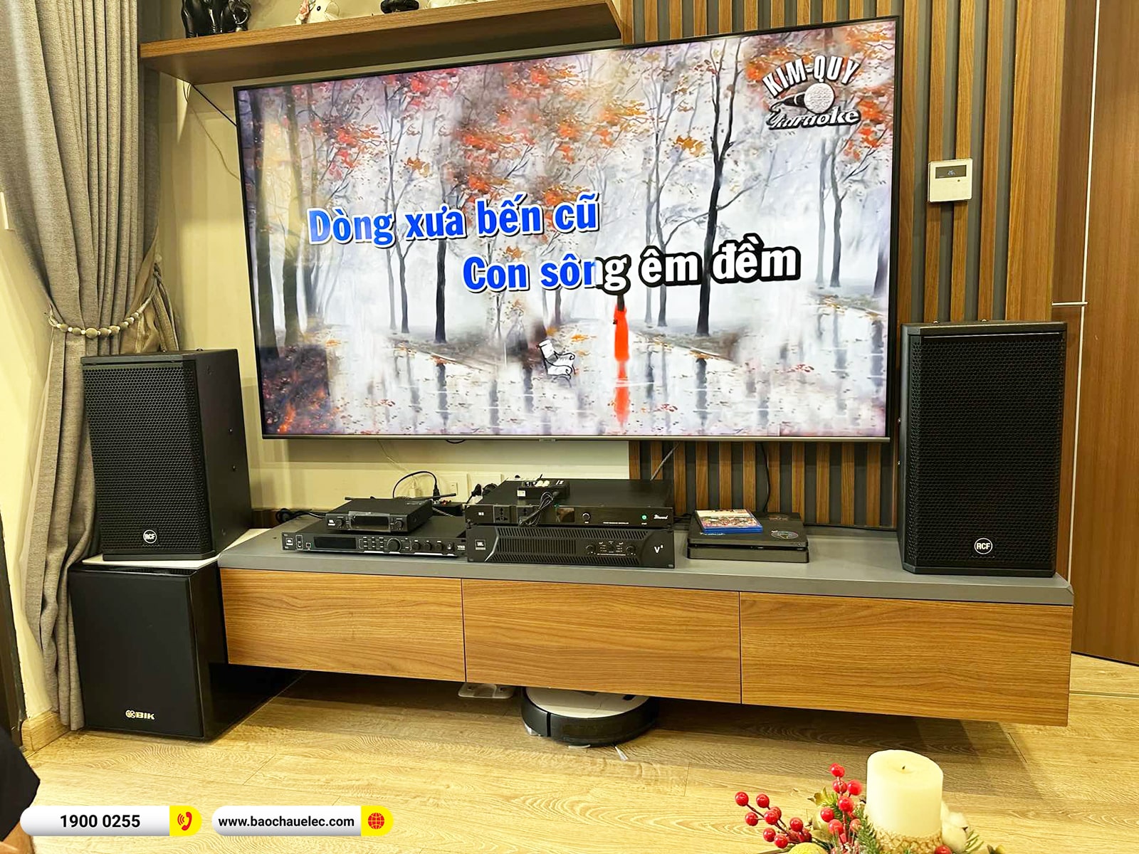 Lắp đặt d&agrave;n karaoke RCF hơn 72tr cho anh T&acirc;n tại H&agrave; Nội