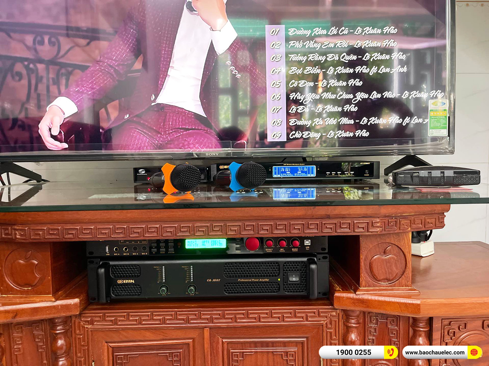 Lắp đặt d&agrave;n karaoke BIK hơn 43tr cho anh Th&aacute;i tại Đồng Nai 