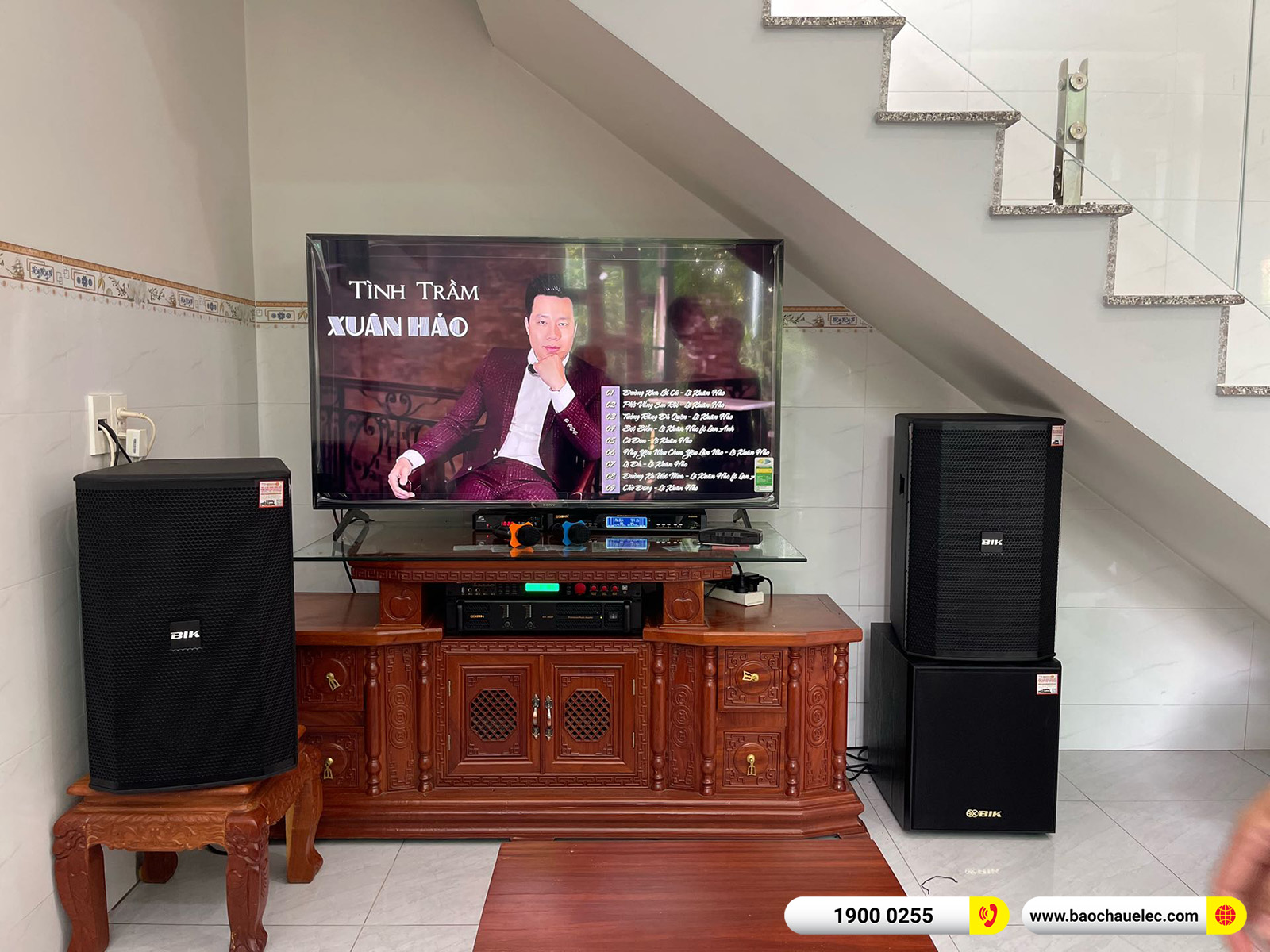 Lắp đặt d&agrave;n karaoke BIK hơn 43tr cho anh Th&aacute;i tại Đồng Nai 