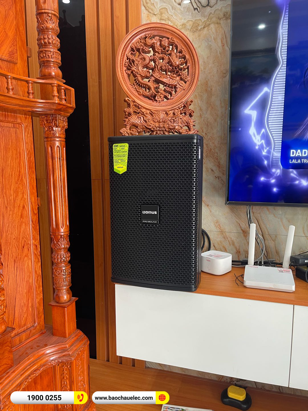 Lắp đặt d&agrave;n karaoke Domus hơn 22tr cho anh Thắng tại H&agrave; Nội
