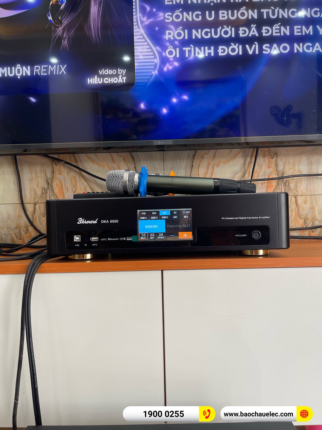 Lắp đặt d&agrave;n karaoke Domus hơn 22tr cho anh Thắng tại H&agrave; Nội
