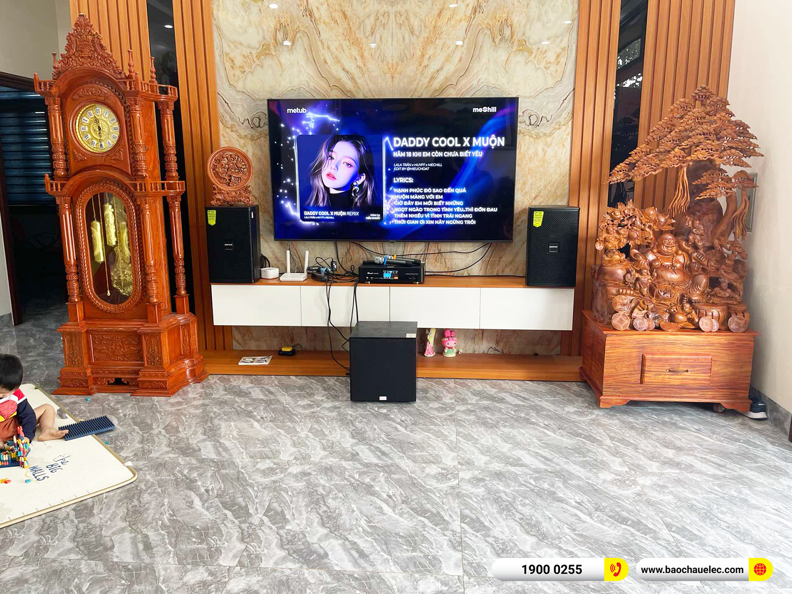 Lắp đặt d&agrave;n karaoke Domus hơn 22tr cho anh Thắng tại H&agrave; Nội