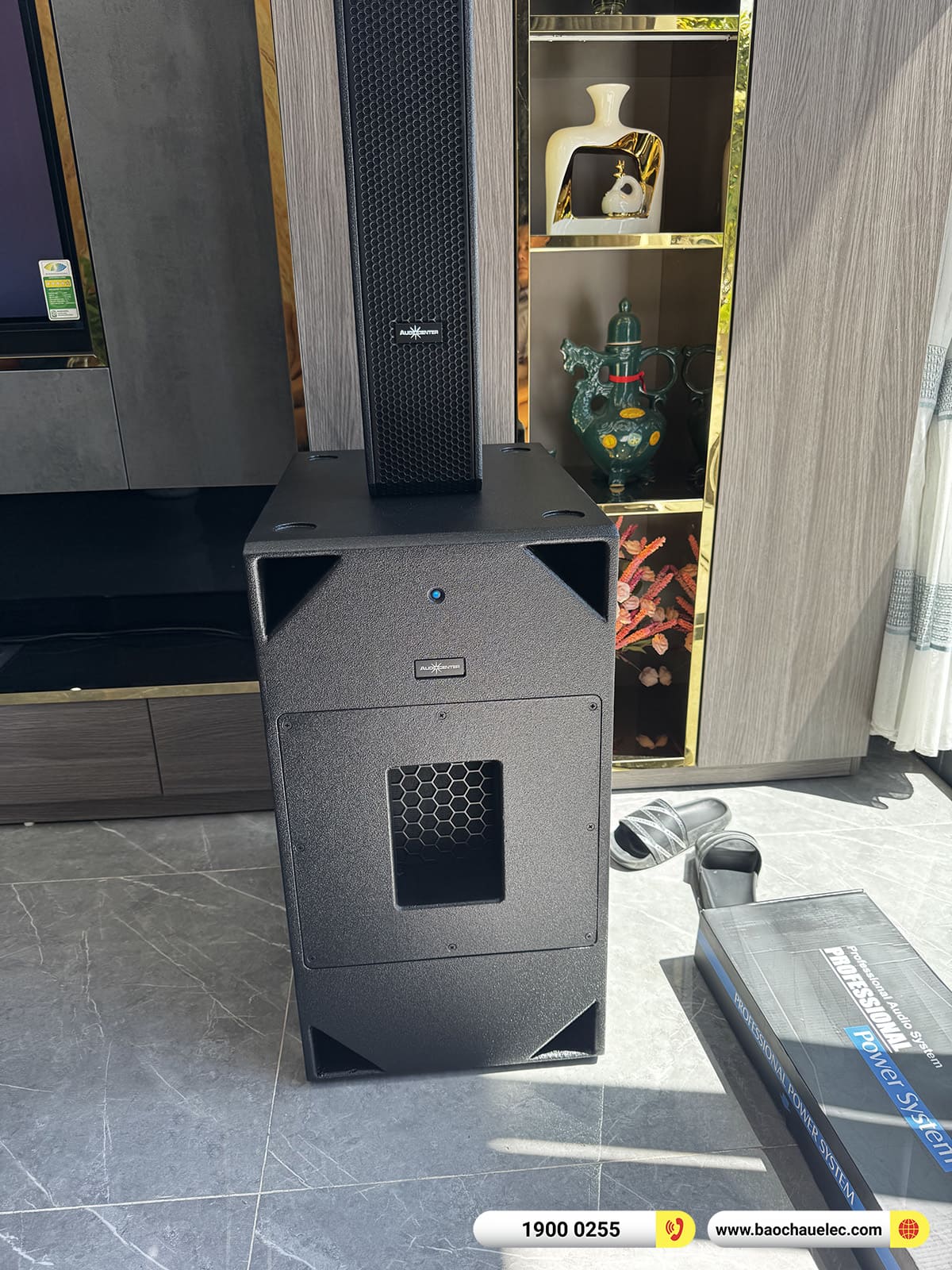 Lắp đặt d&agrave;n karaoke di động Audiocenrer hơn 80tr cho anh Thắng tại H&agrave; Nội