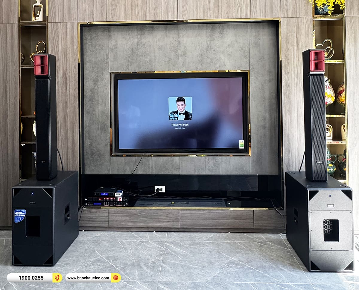 Lắp đặt d&agrave;n karaoke di động Audiocenrer hơn 80tr cho anh Thắng tại H&agrave; Nội