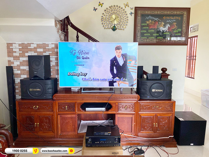 Lắp đặt d&agrave;n karaoke BIK gần 20tr cho anh Thanh tại Th&aacute;i B&igrave;nh