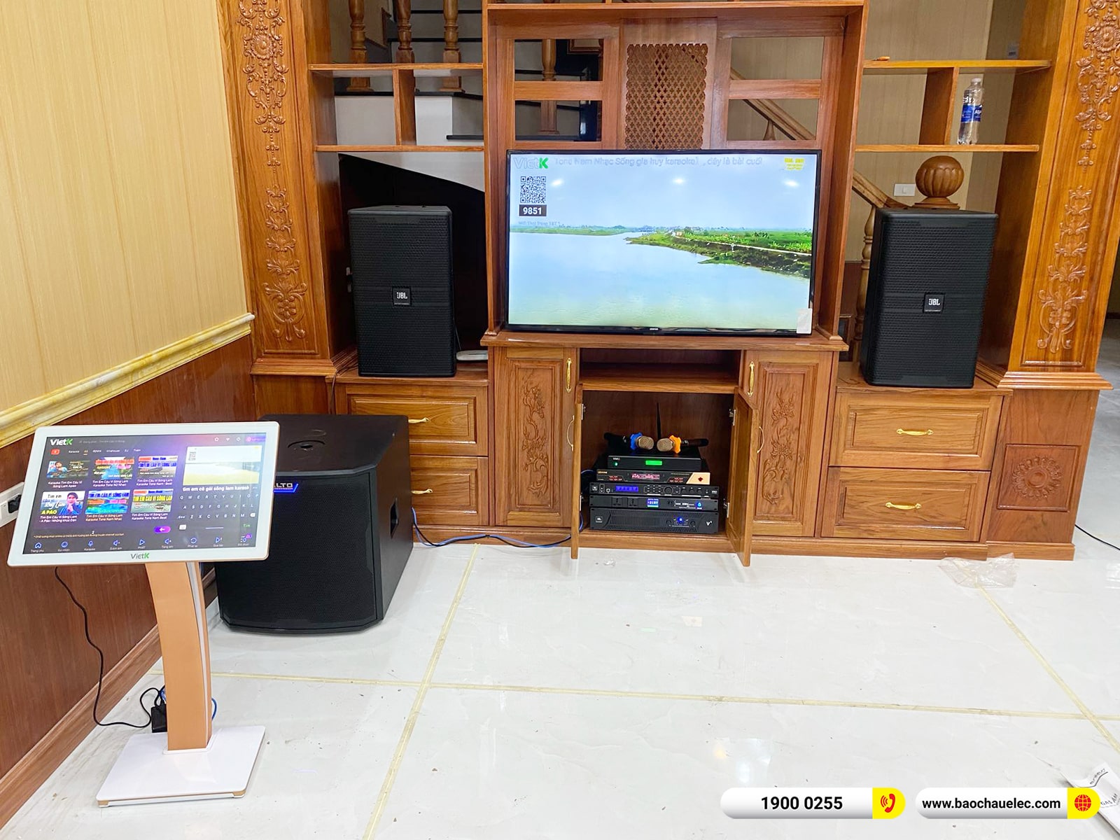 Lắp đặt d&agrave;n karaoke JBL hơn 100tr cho anh Thanh tại B&igrave;nh Dương