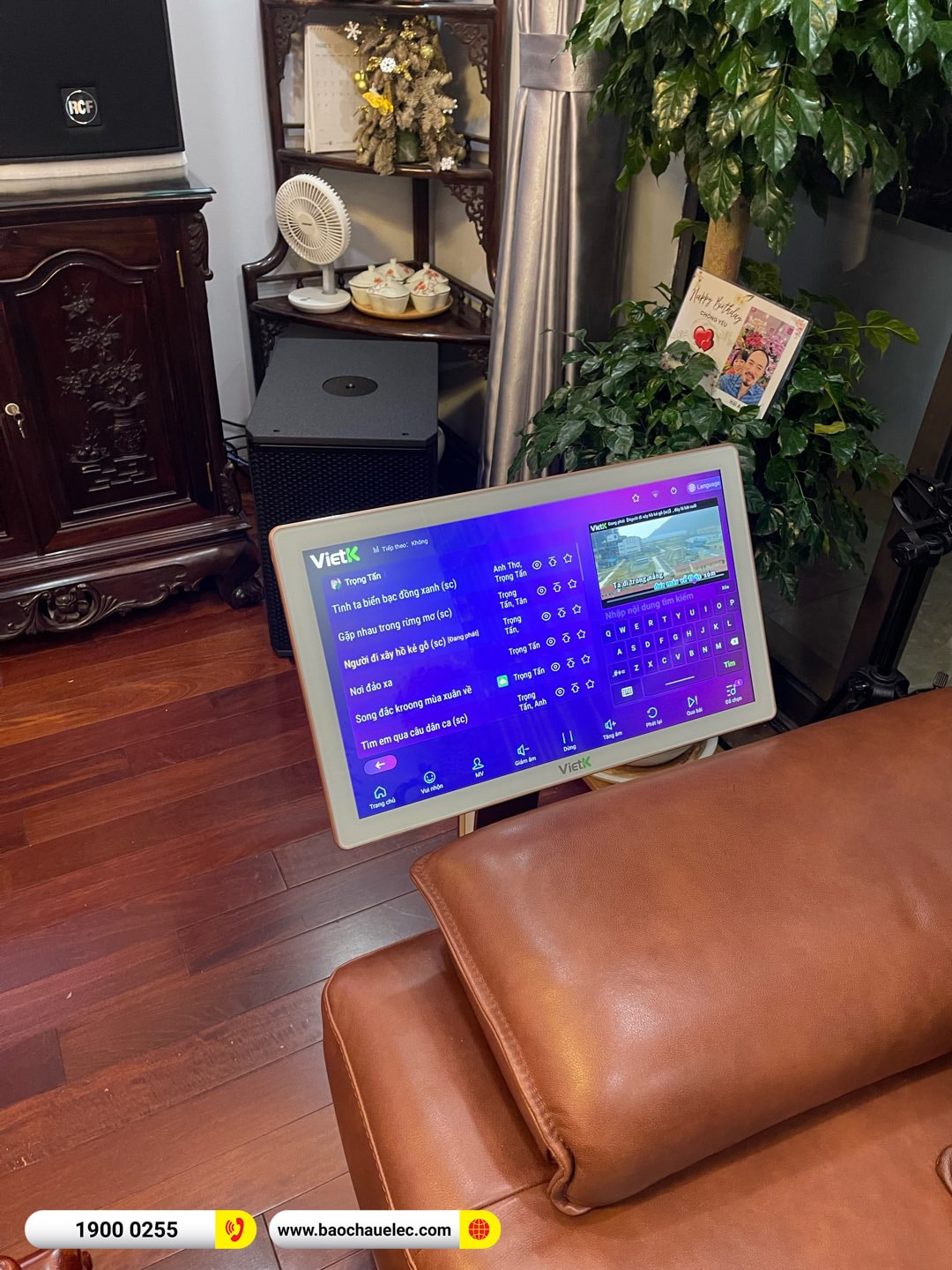 Lắp đặt d&agrave;n karaoke RCF hơn 205tr cho anh Thanh tại H&agrave; Nội 