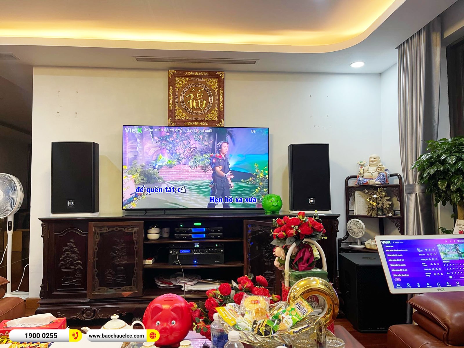 Lắp đặt d&agrave;n karaoke RCF hơn 205tr cho anh Thanh tại H&agrave; Nội 