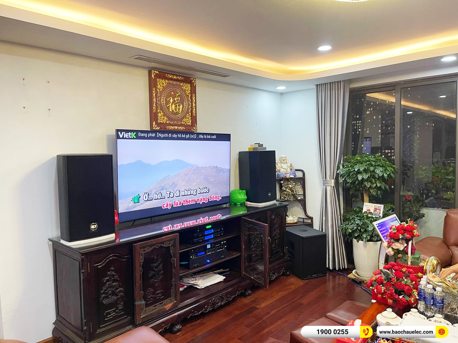 Lắp đặt d&agrave;n karaoke RCF hơn 205tr cho anh Thanh tại H&agrave; Nội 