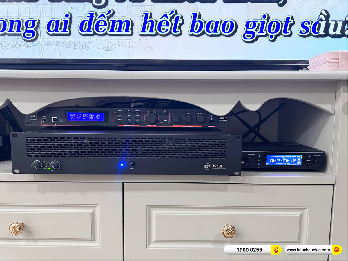 Lắp đặt d&agrave;n karaoke RCF hơn 116tr cho anh Thao tại H&agrave; Nội 