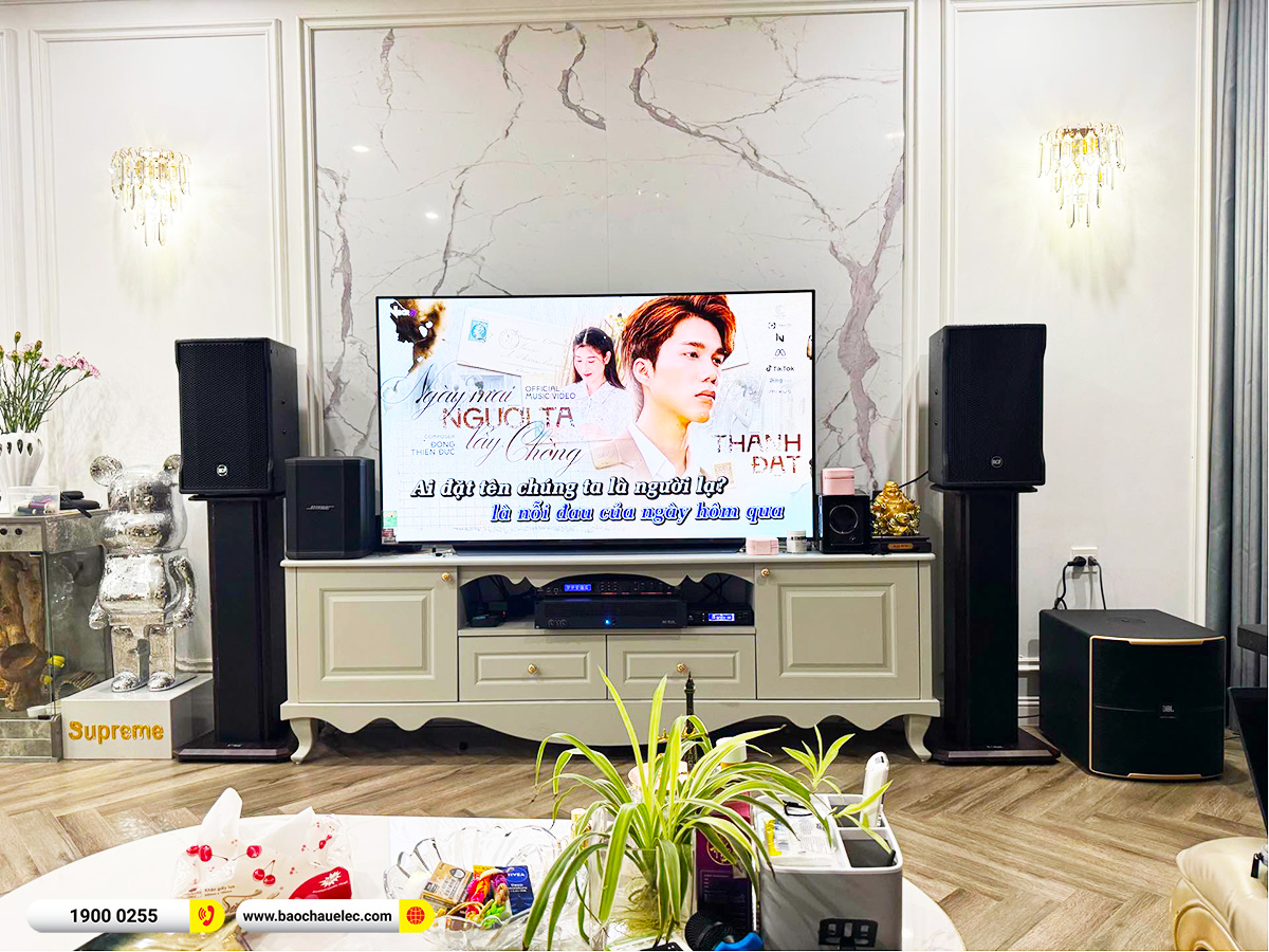 Lắp đặt d&agrave;n karaoke RCF hơn 116tr cho anh Thao tại H&agrave; Nội 