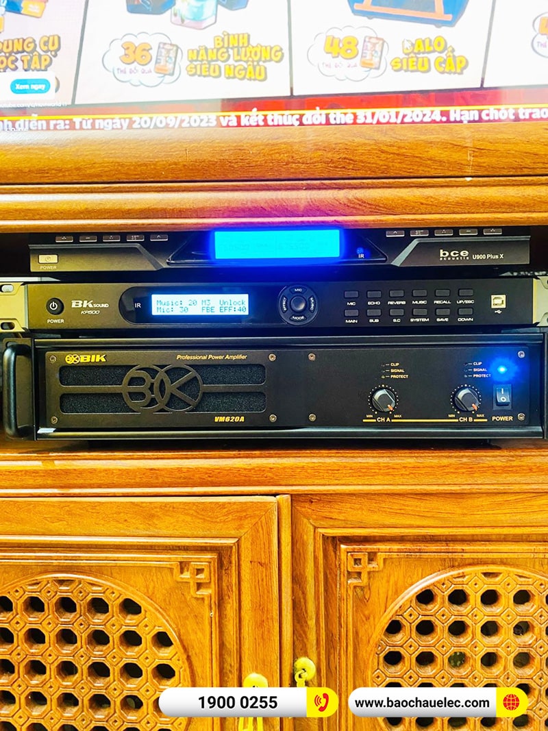 Lắp đặt d&agrave;n karaoke Denon hơn 35tr cho anh Thi&ecirc;m tại Bắc Giang (Denon DP-R312, VM620A, KP500, SW612B, U900 Plus X)