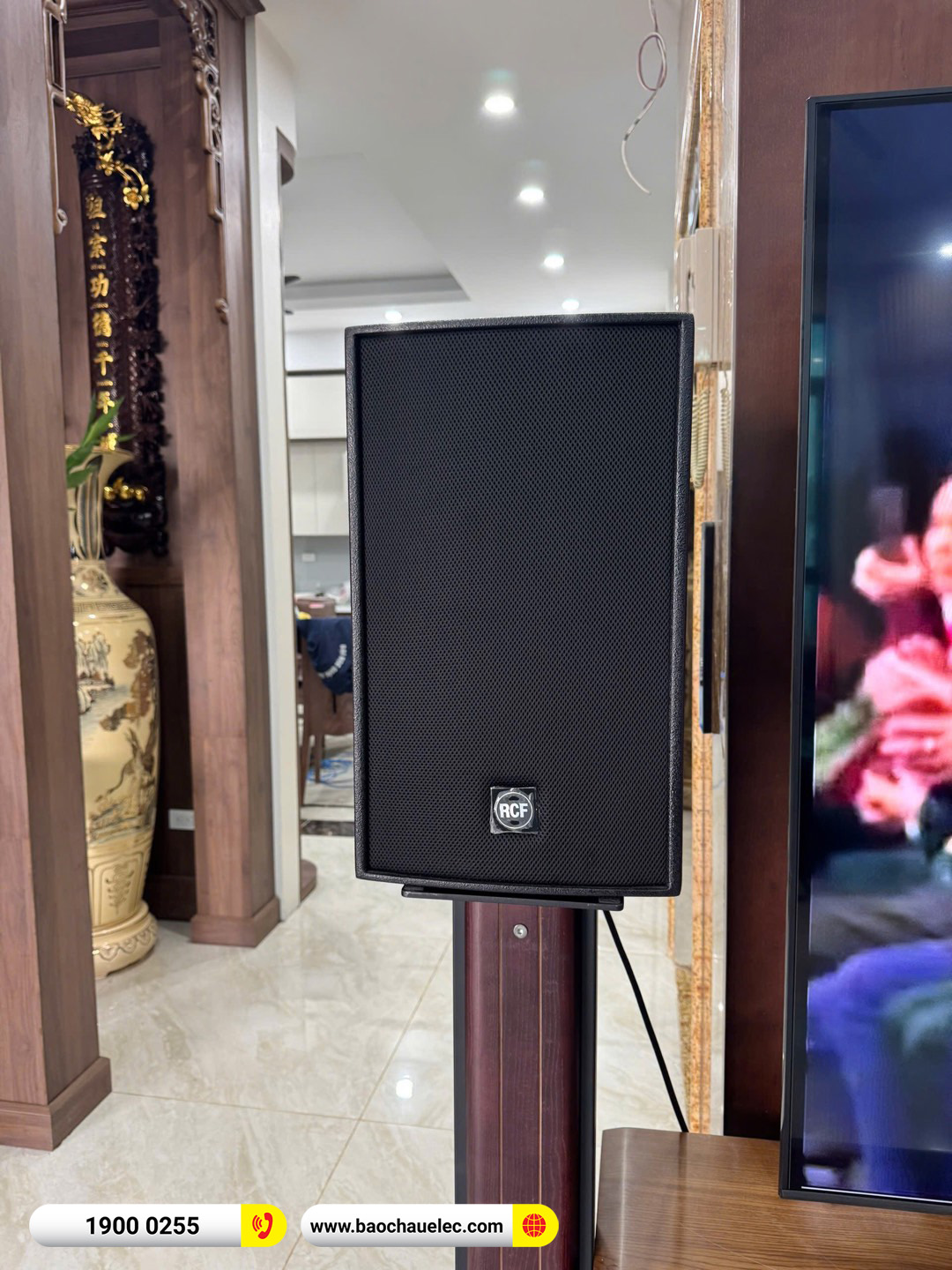 Lắp đặt d&agrave;n karaoke RCF gần 132tr cho anh Thịnh tại H&agrave; Nội