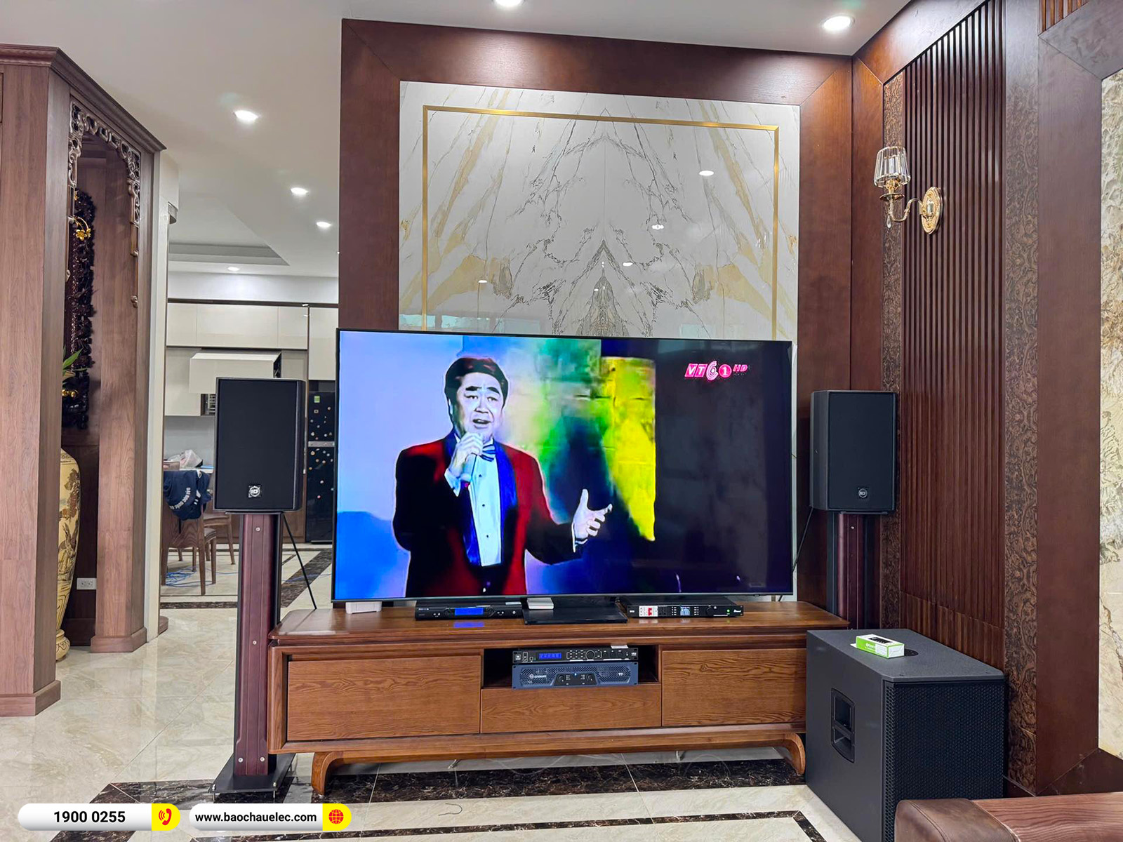 Lắp đặt d&agrave;n karaoke RCF gần 132tr cho anh Thịnh tại H&agrave; Nội