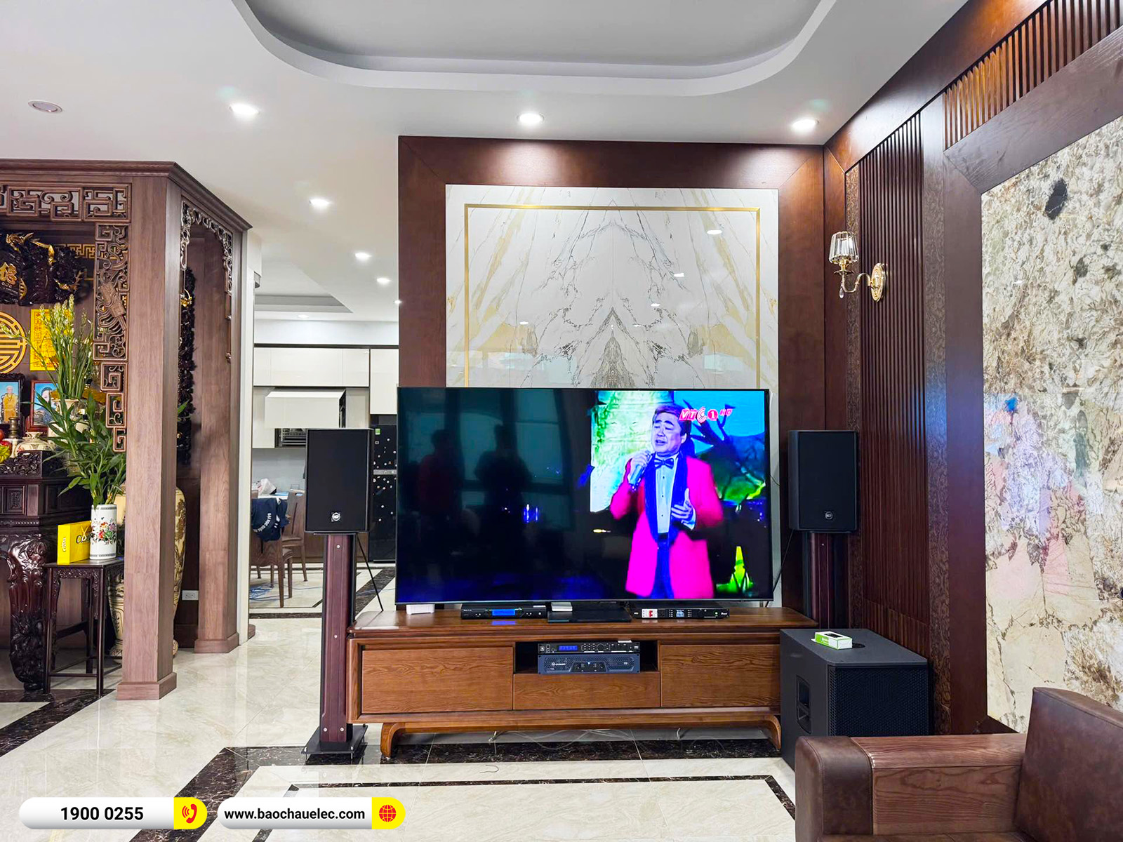 Lắp đặt d&agrave;n karaoke RCF gần 132tr cho anh Thịnh tại H&agrave; Nội