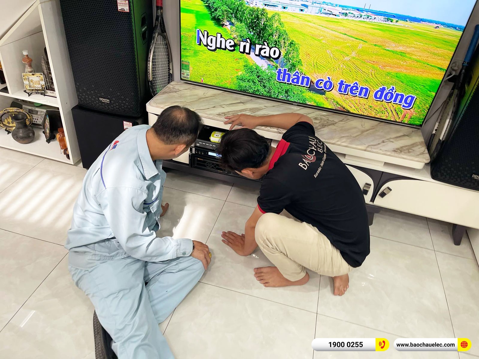Lắp đặt d&agrave;n karaoke Denon gần 35tr cho anh Thới tại Đồng Nai 