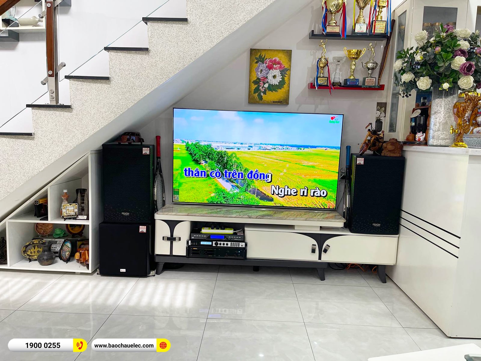 Lắp đặt d&agrave;n karaoke Denon gần 35tr cho anh Thới tại Đồng Nai 