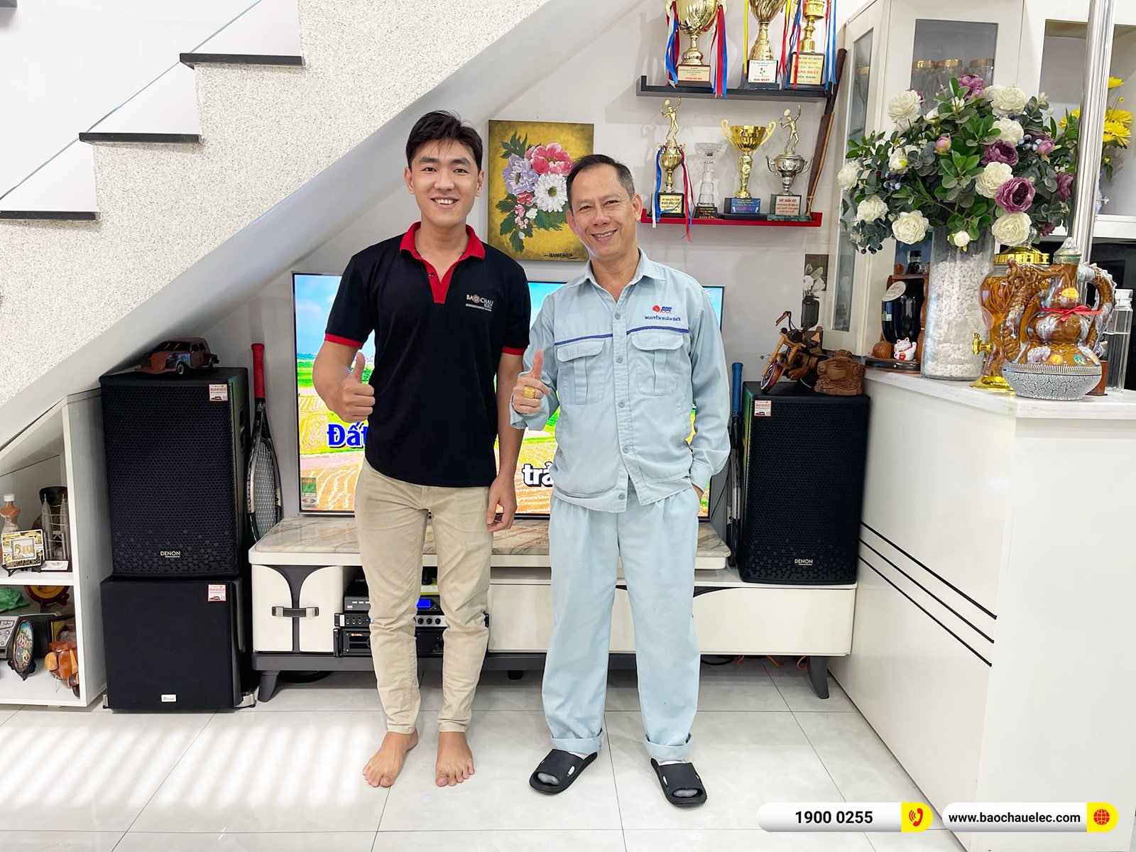 Lắp đặt d&agrave;n karaoke Denon gần 35tr cho anh Thới tại Đồng Nai 