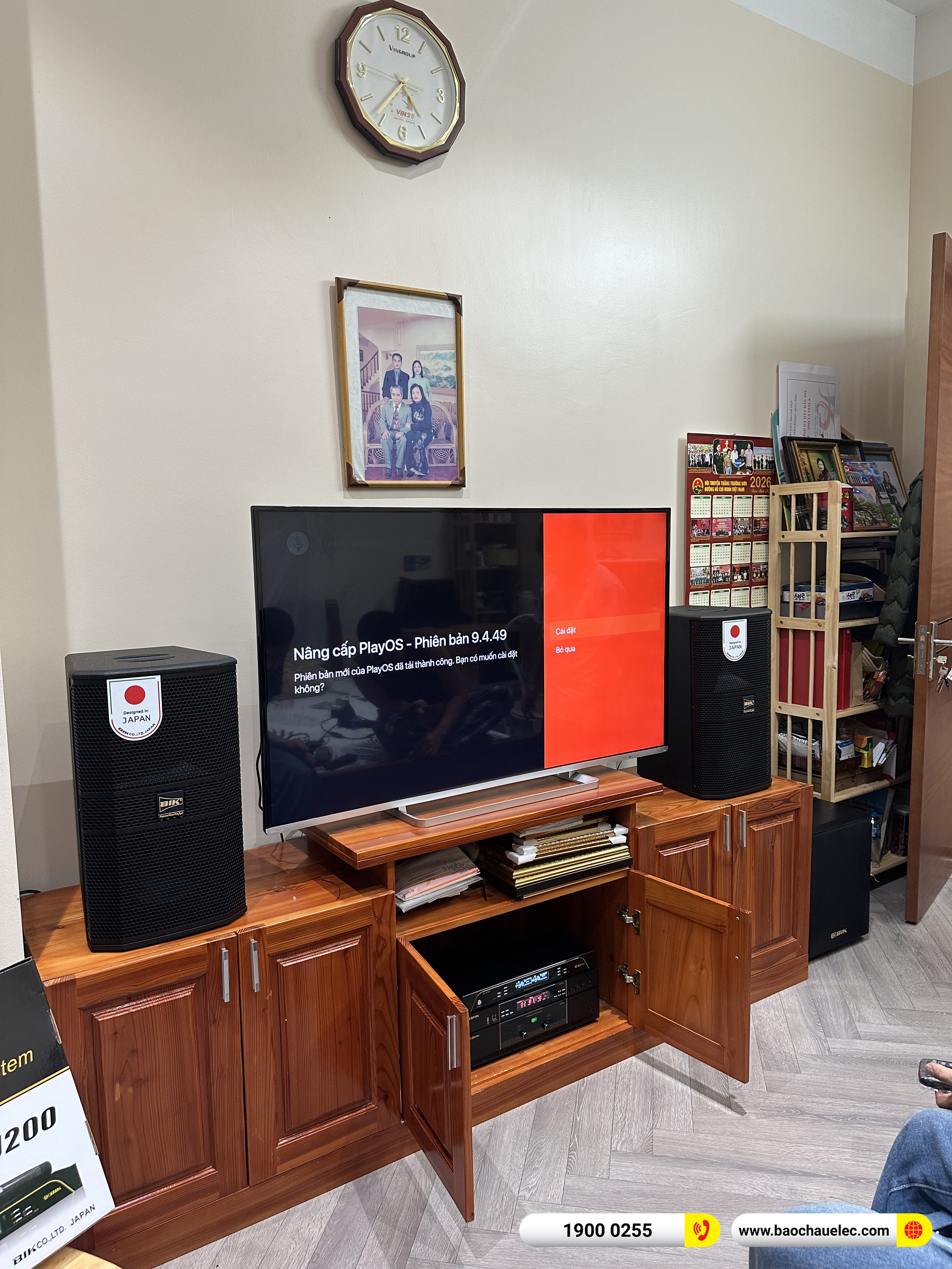 Lắp đặt dàn karaoke BIK hơn 40tr cho anh Thu tại Hà Nội
