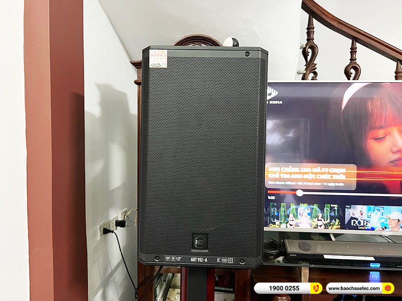 Lắp đặt d&agrave;n karaoke RCF hơn 63tr cho anh Thực tại H&agrave; Nội 