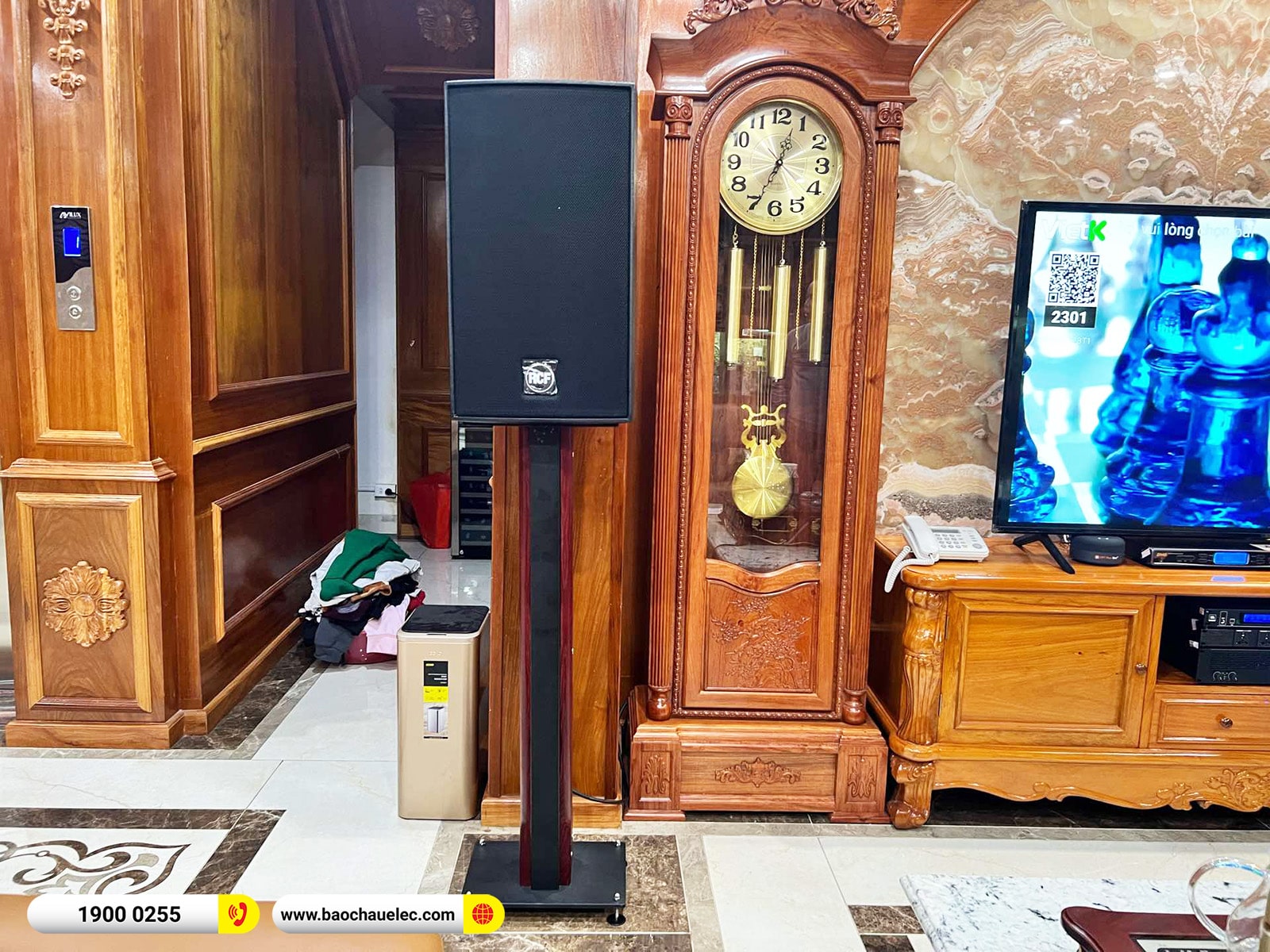 Lắp đặt d&agrave;n karaoke RCF hơn 206tr cho anh Thường tại H&agrave; Nội (RCF C5212-94, IPS 5.0K, VX8, 705AS MK3 , WB5000S,&hellip;) 