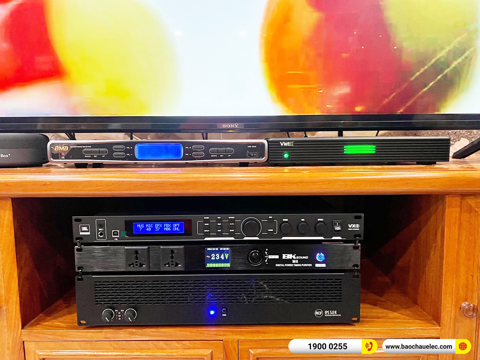 Lắp đặt d&agrave;n karaoke RCF hơn 206tr cho anh Thường tại H&agrave; Nội (RCF C5212-94, IPS 5.0K, VX8, 705AS MK3 , WB5000S,&hellip;) 