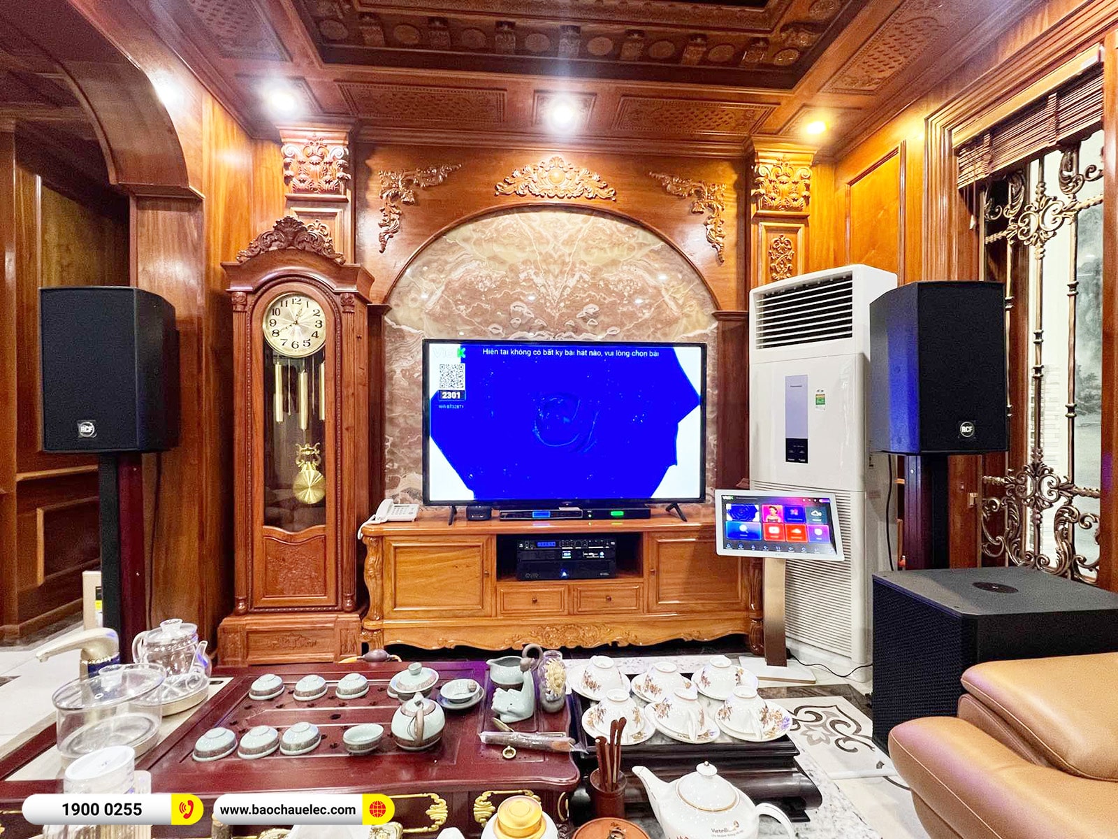 Lắp đặt d&agrave;n karaoke RCF hơn 206tr cho anh Thường tại H&agrave; Nội (RCF C5212-94, IPS 5.0K, VX8, 705AS MK3 , WB5000S,&hellip;) 