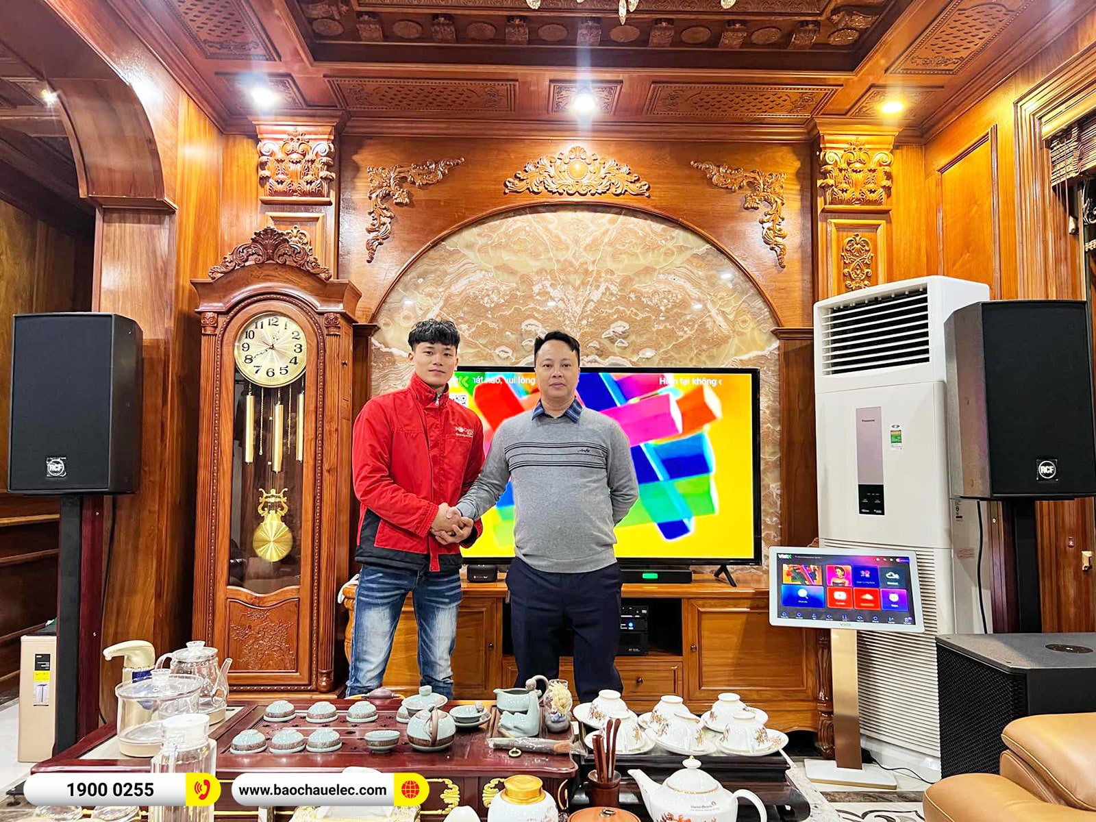 Lắp đặt d&agrave;n karaoke RCF hơn 206tr cho anh Thường tại H&agrave; Nội (RCF C5212-94, IPS 5.0K, VX8, 705AS MK3 , WB5000S,&hellip;) 
