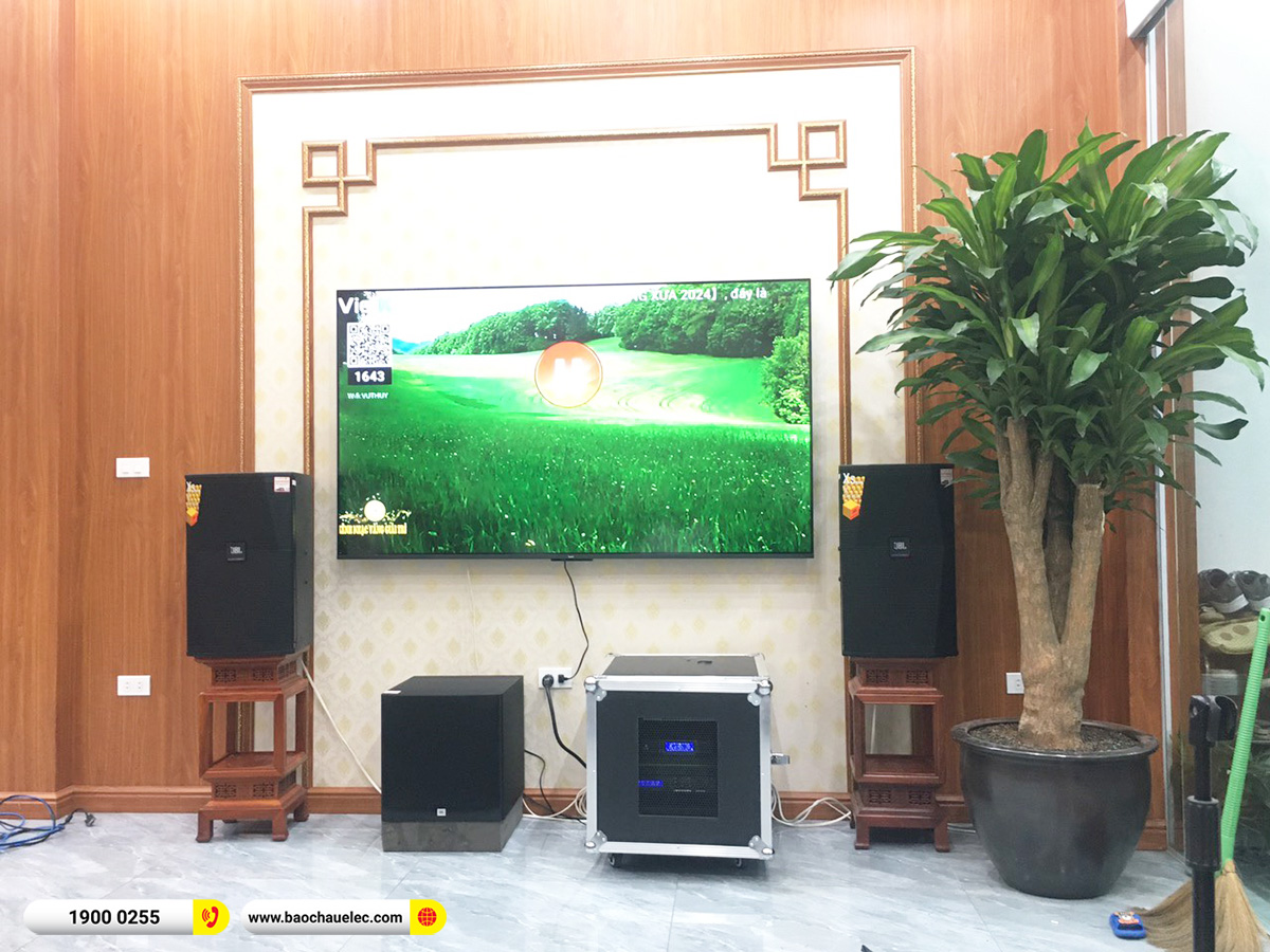 Lắp đặt dàn karaoke JBL hơn 78tr cho anh Thụy tại Bắc Ninh (JBL XS12, JBL V8, JBL VX8, A120P, VM300, Nex PS10)