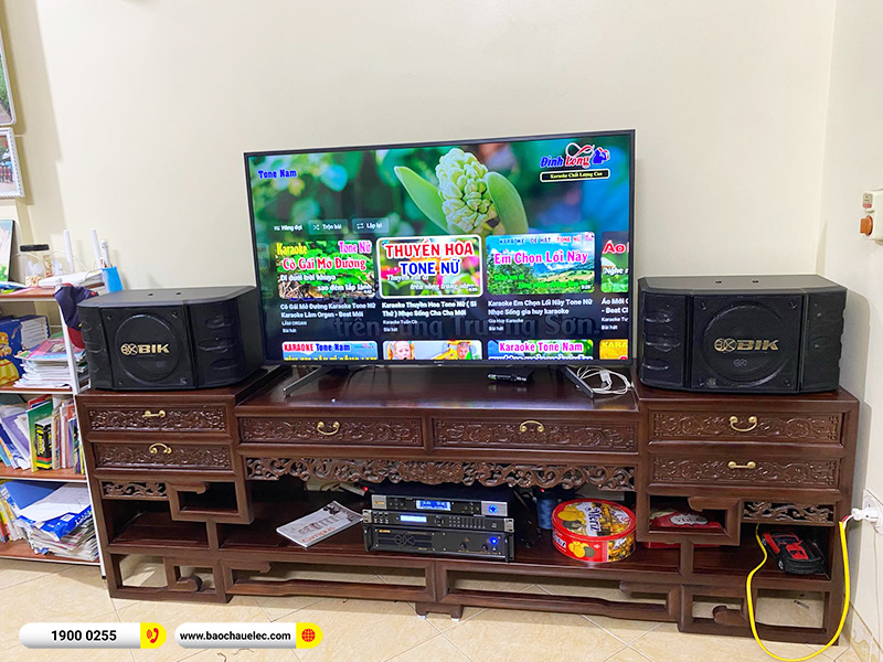 Lắp đặt d&agrave;n karaoke BIK hơn 24tr cho anh T&iacute;nh tại H&agrave; Nội (BIK BS-998X, VM620A, KP600, BIK BJ-U500)