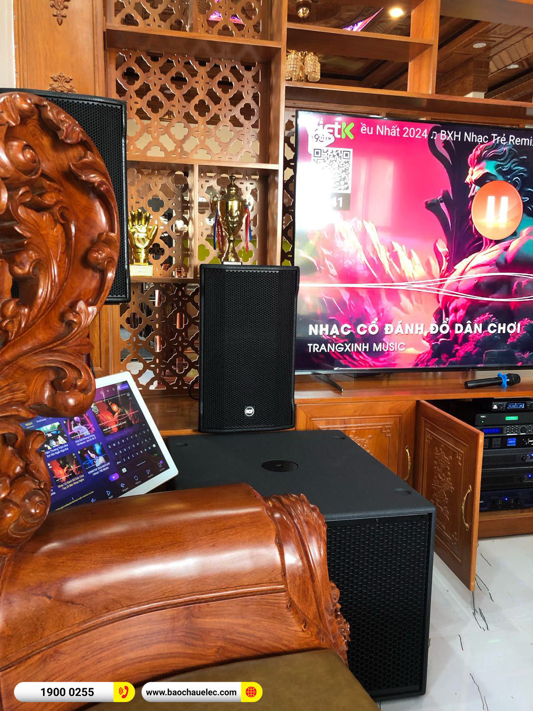 Lắp đặt d&agrave;n karaoke RCF gần 267tr cho anh To&agrave;n tại Th&aacute;i B&igrave;nh