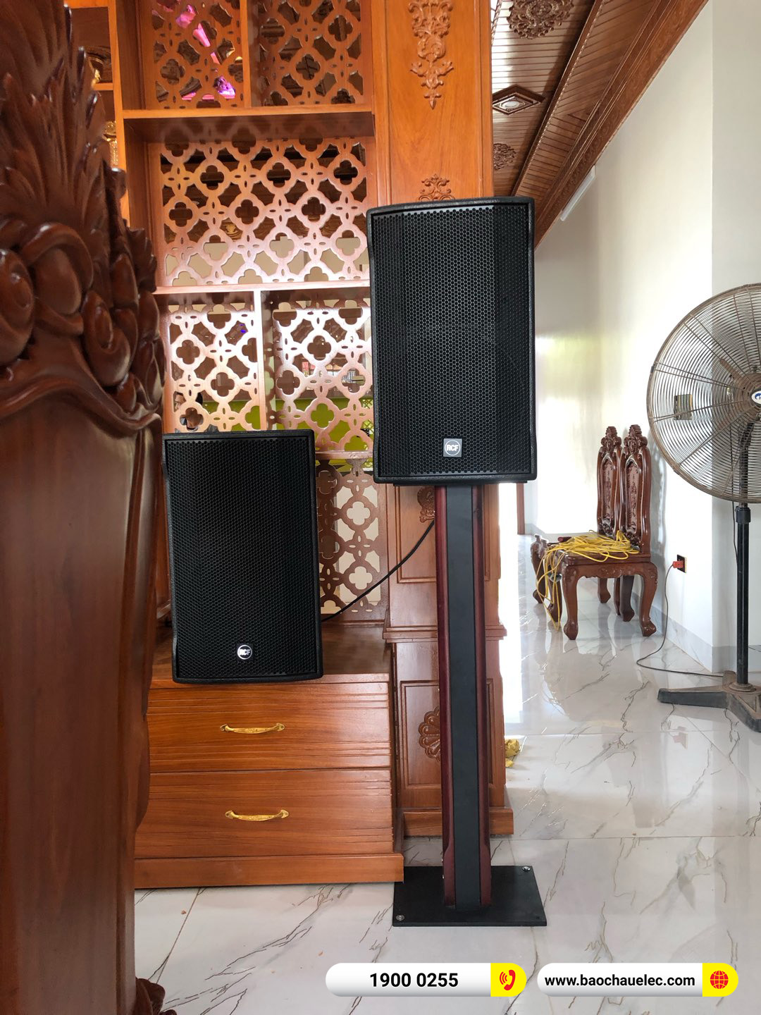 Lắp đặt d&agrave;n karaoke RCF gần 267tr cho anh To&agrave;n tại Th&aacute;i B&igrave;nh