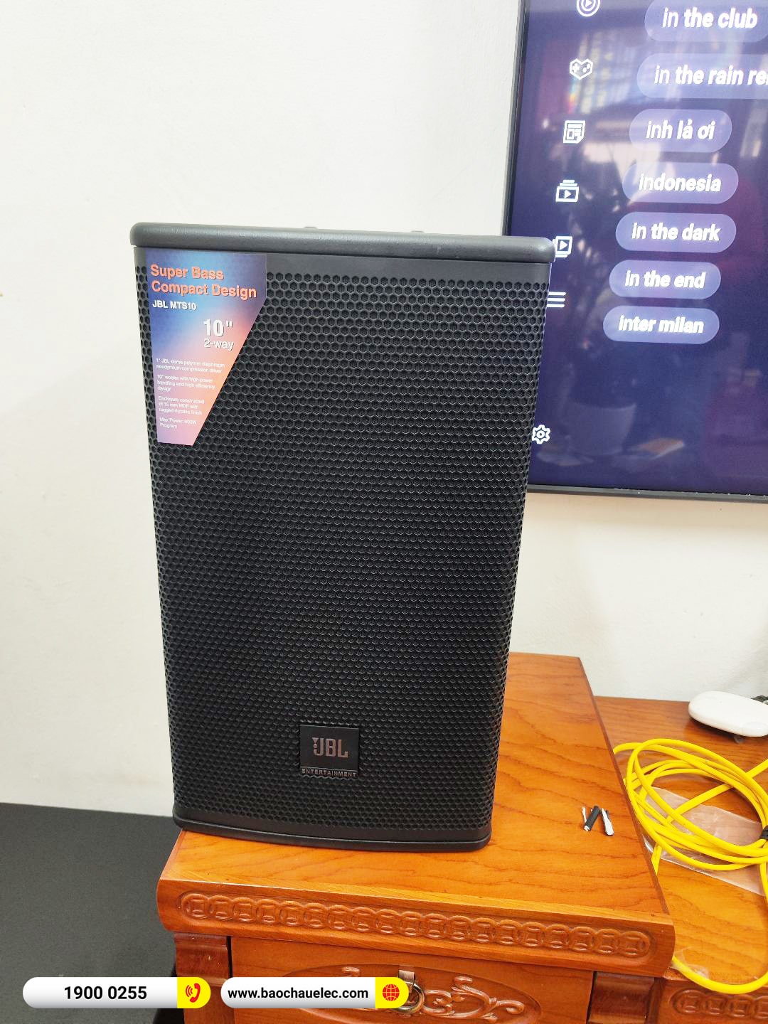 Lắp đặt d&agrave;n karaoke JBL gần 53tr cho anh Triệu tại H&agrave; Nội (JBL MTS10, VM630A, KX180A, BJ-W35, JBL VM200)