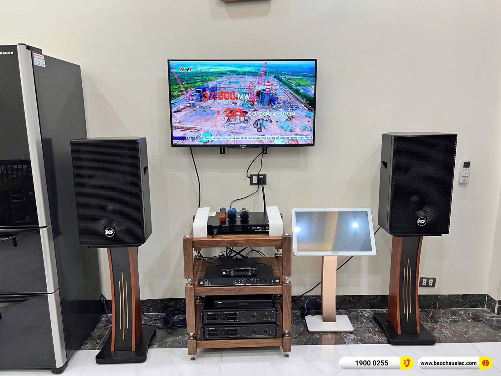 Lắp đặt d&agrave;n karaoke RCF hơn 158tr cho anh Trọng tại Bắc Ninh 