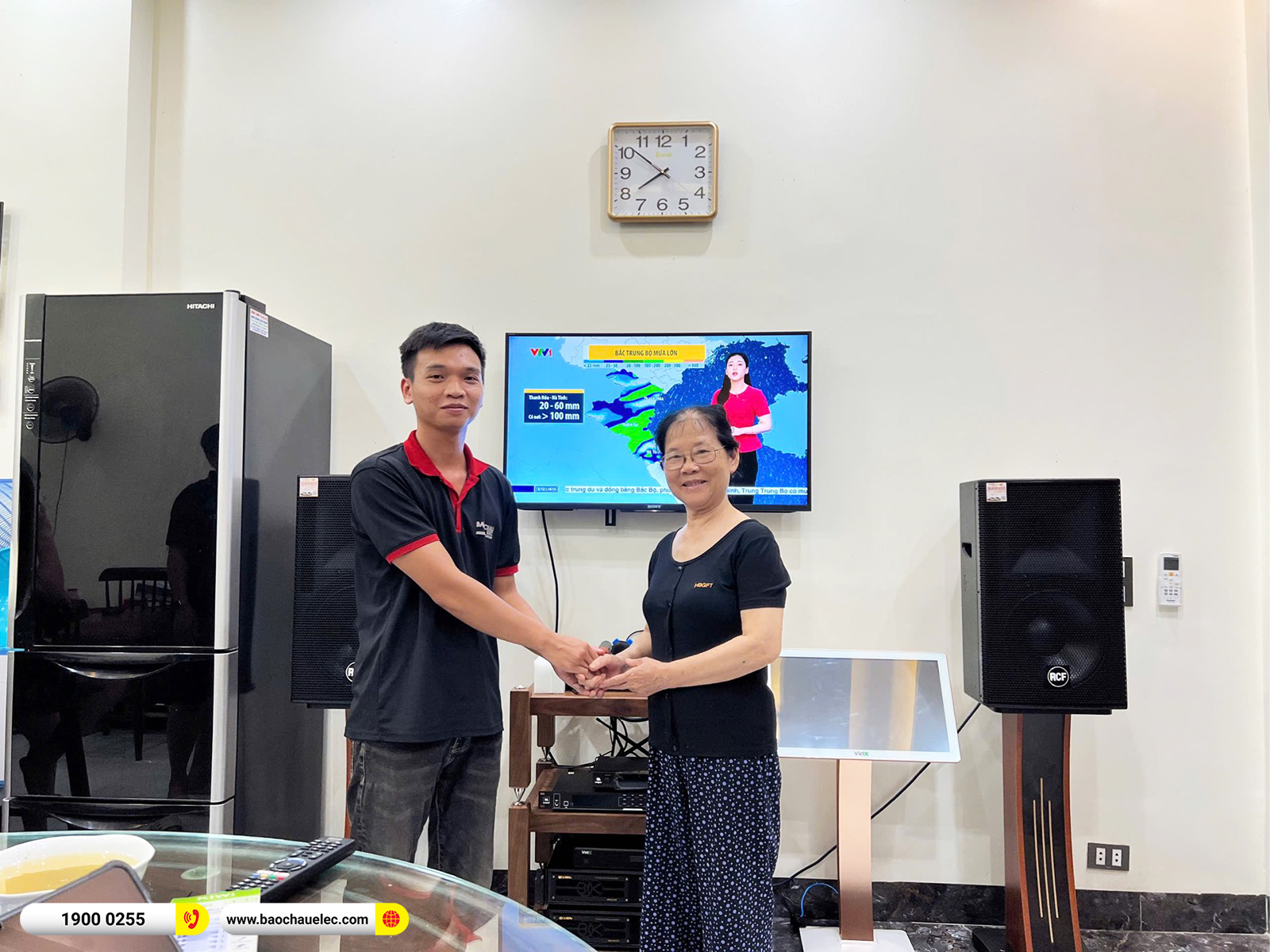 Lắp đặt d&agrave;n karaoke RCF hơn 158tr cho anh Trọng tại Bắc Ninh 