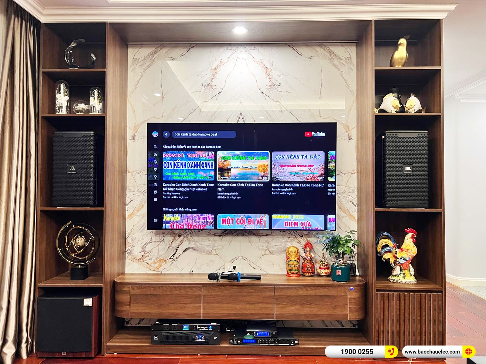 Lắp đặt d&agrave;n karaoke JBL hơn 73tr cho anh Trung tại H&agrave; Nội (JBL KP4010 G2, JBL V6, JBL VX8, A120P, VM300,&hellip;) 