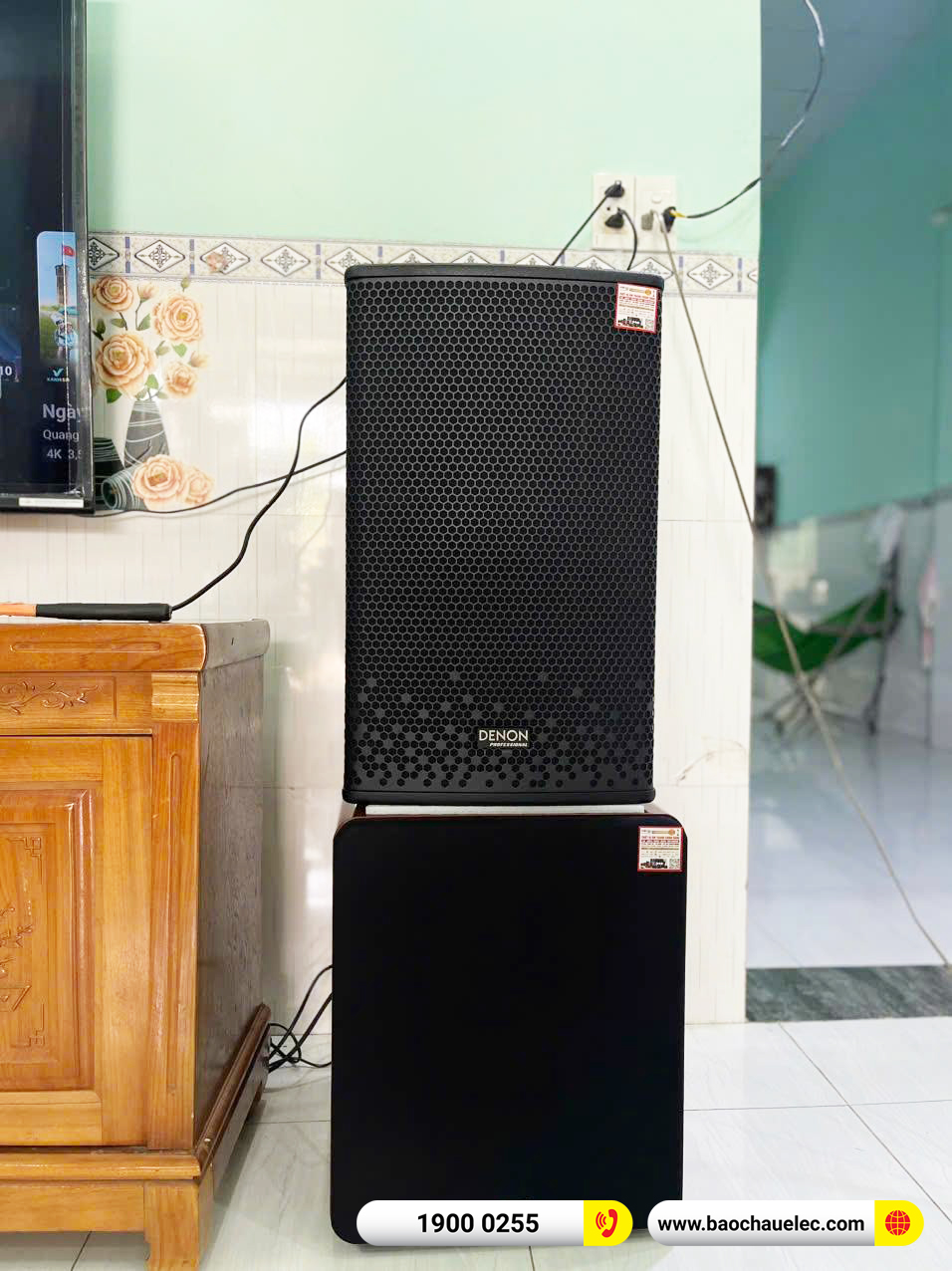 Lắp đặt d&agrave;n karaoke Denon hơn 36tr cho anh Trung tại Vũng T&agrave;u 