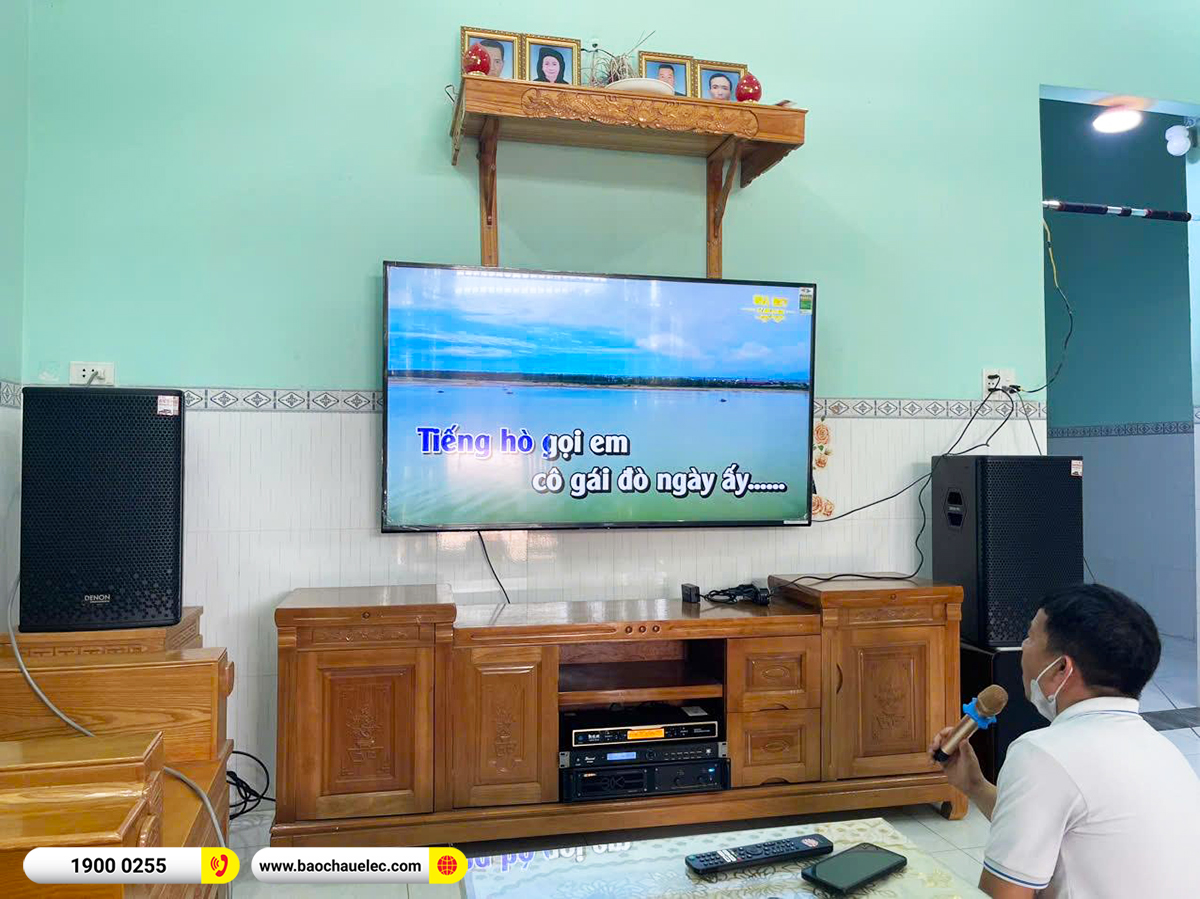 Lắp đặt d&agrave;n karaoke Denon hơn 36tr cho anh Trung tại Vũng T&agrave;u 