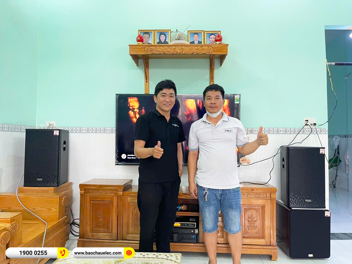 Lắp đặt d&agrave;n karaoke Denon hơn 36tr cho anh Trung tại Vũng T&agrave;u 