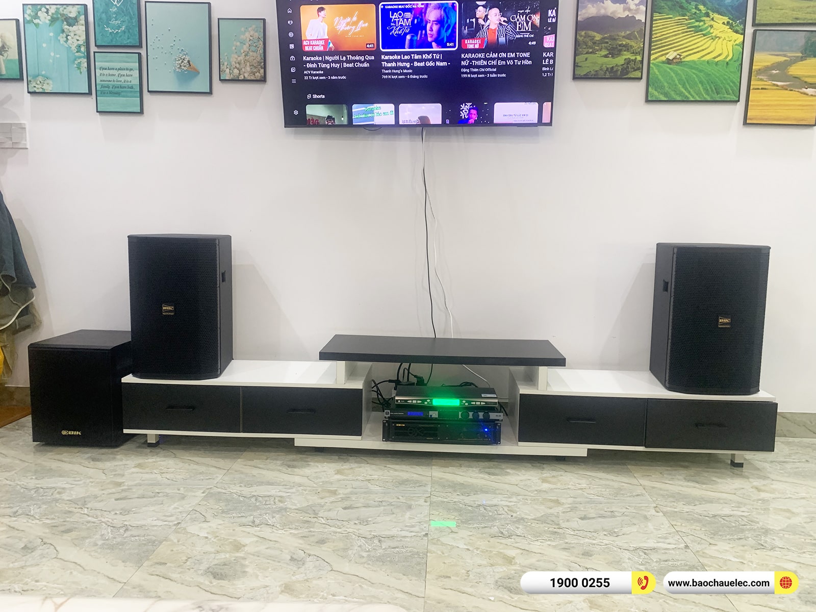Lắp đặt d&agrave;n karaoke BIK gần 44tr cho anh T&uacute; tại Quảng Nam 