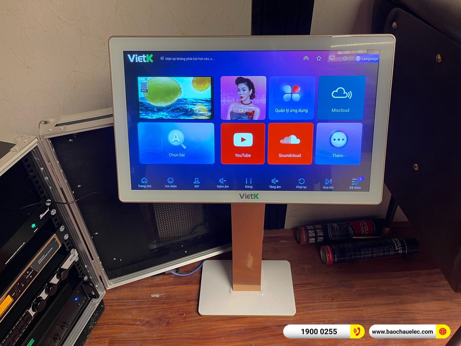 Lắp đặt d&agrave;n karaoke RCF gần 77tr cho anh Tuấn Anh tại H&agrave; Nội