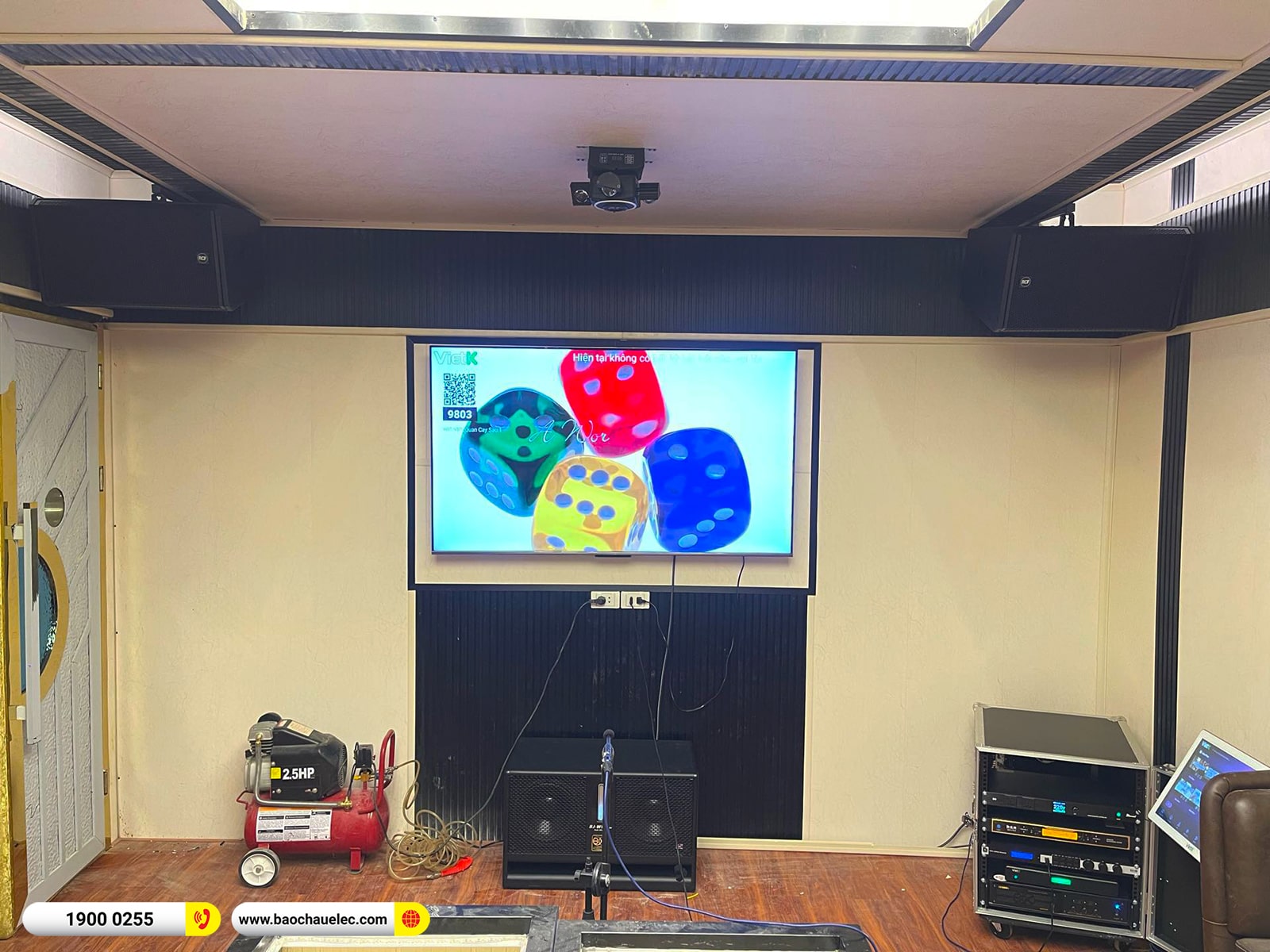 Lắp đặt d&agrave;n karaoke RCF gần 77tr cho anh Tuấn Anh tại H&agrave; Nội