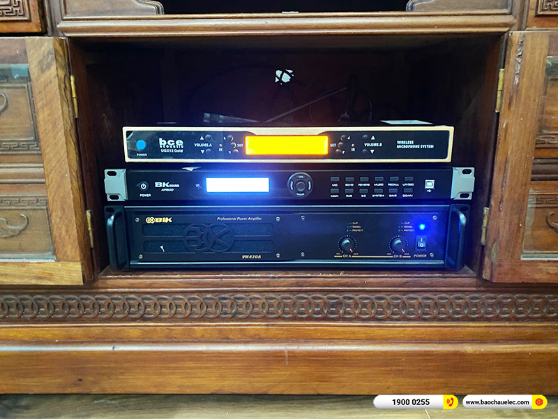 Lắp đặt d&agrave;n karaoke Denon hơn 40tr cho anh Tuấn Anh tại Nam Định (Denon DN510, VM420A, KP500, BJ-W25A, UGX12 Gold)