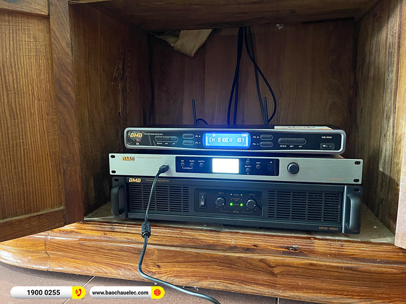 Lắp đặt d&agrave;n karaoke BMB hơn 65tr cho anh Tuấn tại H&ograve;a Binh (BMB 900SE, DAD950, KSP50, WB5000) 