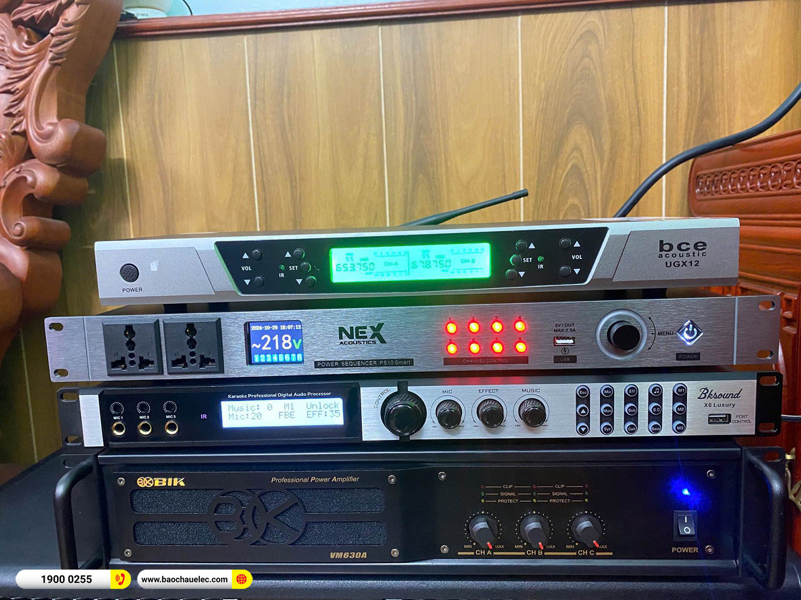 Lắp đặt d&agrave;n karaoke Denon hơn 47tr cho anh Tuấn tại Bắc Ninh 