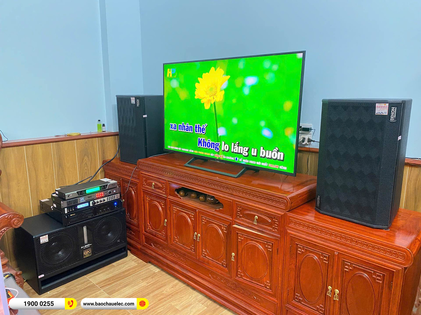 Lắp đặt d&agrave;n karaoke Denon hơn 47tr cho anh Tuấn tại Bắc Ninh 