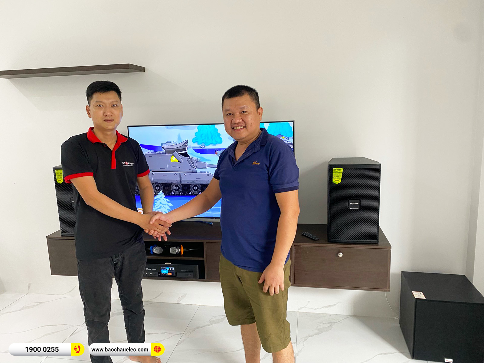 Lắp đặt d&agrave;n karaoke Domus gần 23tr cho anh Tuấn tại B&igrave;nh Dương
