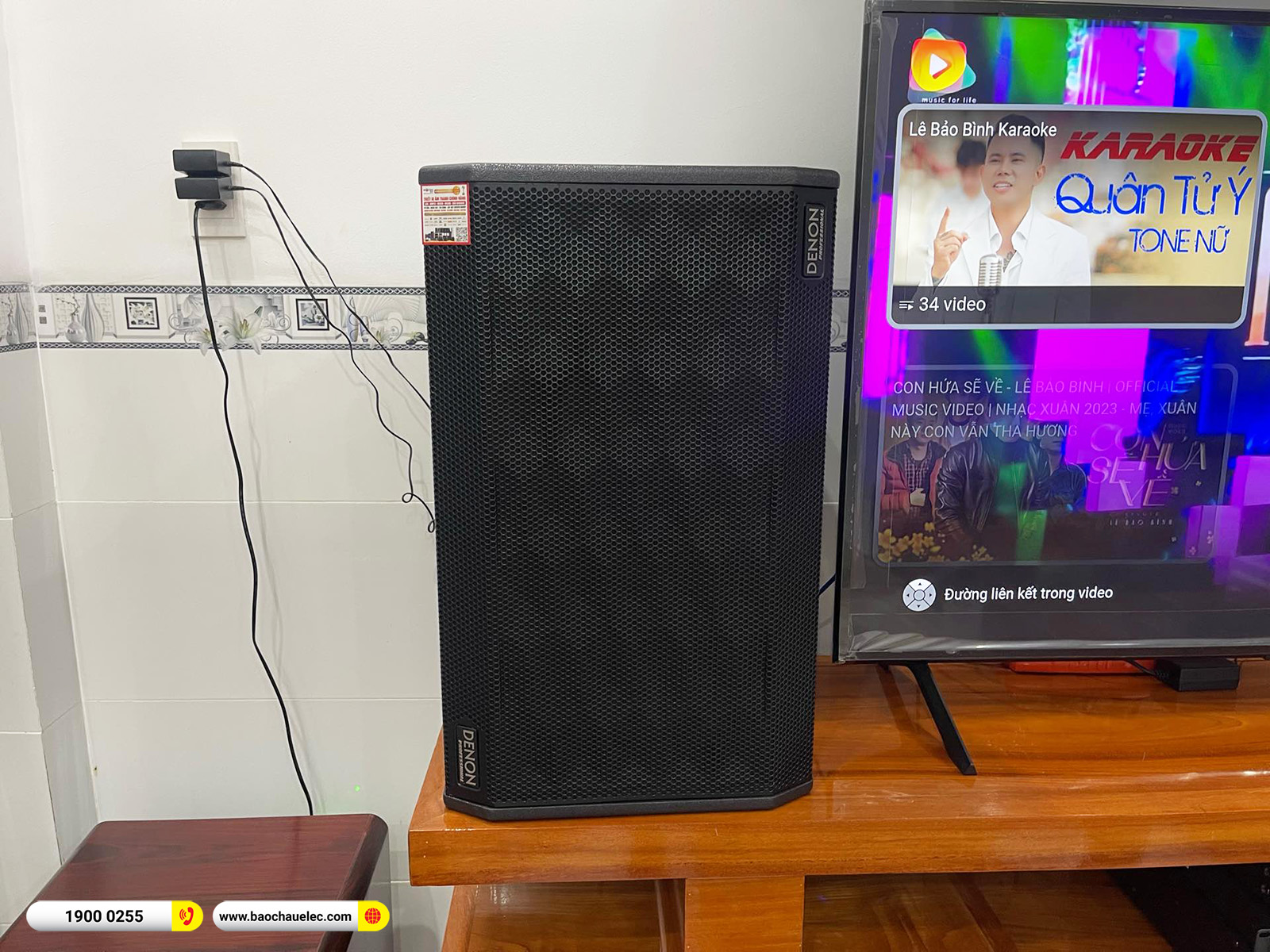 Lắp đặt d&agrave;n karaoke Denon hơn 37tr cho anh Tu&acirc;n tại Đồng Nai 