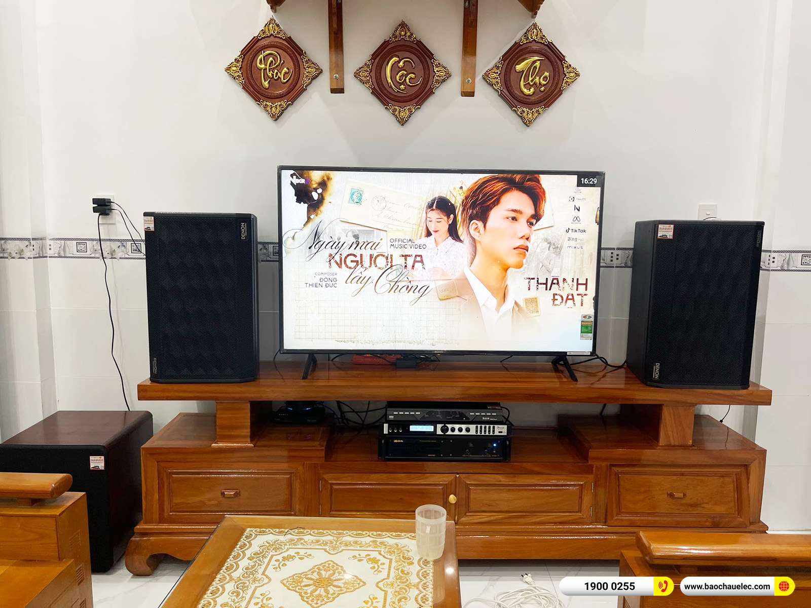 Lắp đặt d&agrave;n karaoke Denon hơn 37tr cho anh Tu&acirc;n tại Đồng Nai 