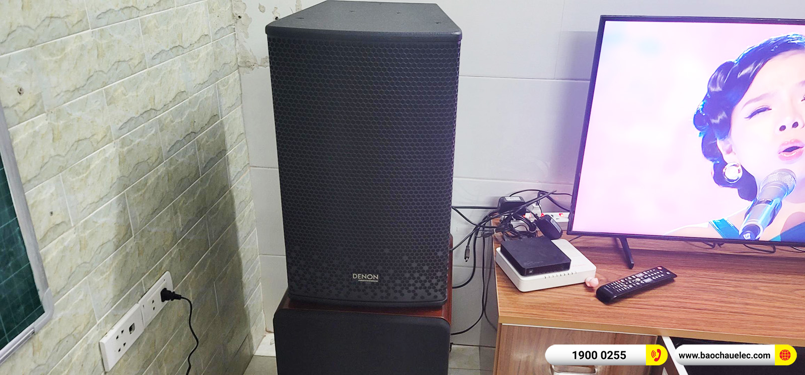Lắp đặt d&agrave;n karaoke Denon hơn 35tr cho anh Tu&acirc;n tại H&agrave; Nội 
